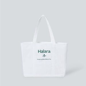 HALARA • NWT Letter Print Casual Canvas Tote Bag